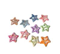 3/10/12 fermagli per capelli colorati a forma di stella, Y2K, da donna, graziose forcine laterali a forma di stella, accessori per capelli per bambini (champagne)