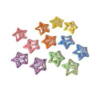 3/10/12 fermagli per capelli colorati a forma di stella, Y2K, graziose forcine laterali a forma di stella, accessori per capelli per bambini, colore verde chiaro