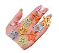 3/10/12 pezzi colorato stella BB fermagli per capelli Y2K griglie da donna adorabile stella fermaglio per capelli laterale fermagli per capelli supporto per capelli per bambini copricapo accessori per