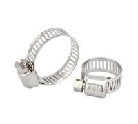 3-10 pezzi fascetta stringitubo regolabile 6-311 mm in acciaio inossidabile fascetta stringitubo con ingranaggio a vite senza fine for tubature idrauliche(6-12mm 10pcs)