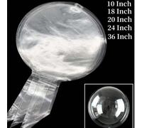 3/10 pezzi Palloncini trasparenti Bobo Bubble da 10-24 pollici, palloncini ad aria gonfiabile trasparenti per elio, decorazioni per matrimoni e feste di compleanno 10 pollici,5 pollici,20 pollici,18 p