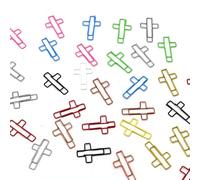 3. 100 clip a crocifisso in metallo per foto, segnapagina colorate, per organizzare buste e documenti, graffette creative