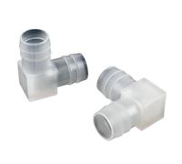 3~100 pezzi di raccordo a gomito for pagoda in PP for uso alimentare, adattatore for pompa dell'aria for serbatoio dell'acqua for acquario, giunti for tubi flessibili for irrigazione da giardino(20x20
