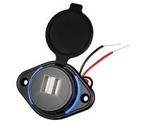 3.10A Due caricatori per auto USB Design impermeabile Protezioni per tutte le condizioni atmosferiche Universali Compatibilità dispositivo Veicolo Veicolo impermeabile per smartphone