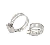 3-10pcs Fascetta stringitubo regolabile 6-311mm In acciaio inossidabile Ingranaggio a vite senza fine Clip for tubo flessibile Serratura(19-29mm 5pcs)