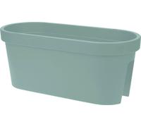 Fioriera da balcone, ovale, 60 cm, verde menta, in plastica, da appendere, da appendere