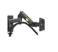 3-12 kg molla a gas in alluminio staffa for montaggio a parete for monitor TV movimento completo 2 bracci LCD 24 "-35" supporto for monitor LCD staffa LED(BLACK)