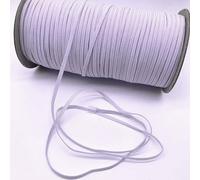 3-12 mm 5 iarde/lotto bianco elastico alto bobina fascia da cucito elastico piatto corda fai da te accessori fatti a mano-bianco-10 mm (5 iarde)