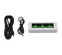3 12 pollici per OLED Spettro Musica Display Analizzatore VU Meter con rilevamento di temperatura e umidità e visibilità alla luce solare (verde)