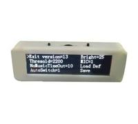 3 12 pollici per OLED Spettro Musica Display Analizzatore VU Meter con rilevamento di temperatura e umidità e visibilità alla luce solare (bianco)