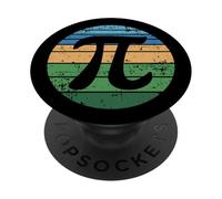3.14 Pi Retro Sunset Pi Day per gli appassionati di matematica Studente Insegnante PopSockets PopGrip Adesivo