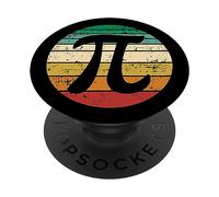 3.14 Pi Retro Tramonto Pi Day per gli appassionati di matematica Studente Insegnante PopSockets PopGrip Adesivo