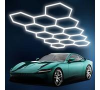 3-14x luci da garage esagonali a nido d'ape LED per negozi , garage , soffitto