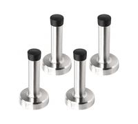 3.15" Door Stop with Rubber Tip (4 Pack) Heavy Duty 304 Stainless Steel Door Stop Bumper Wall Protector Solid Rigid Door Stop