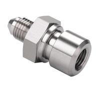 3/16 Adattatore freno femminile bagliore invertito con fili maschi 3/8-24, raccordo della linea del freno automobilistica in acciaio inossidabile AN4 to M10X1.25 1pcs