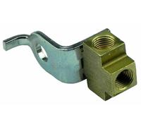 3/16 " Invertito Flare Tubo Freno Ottone Tee 3/8-24 Tutti Lati Con Supporto,