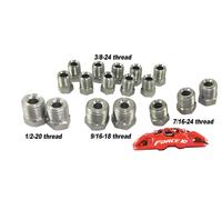 3/16 Tubo Freno Kit Montaggio Acciaio Inox Tubo Dadi, Invertito Svasatura