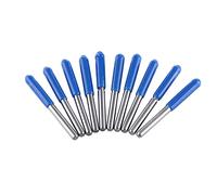 3.175mm / 1/8 "Fresa per fresatura CNC a doppio tagliente per flauto dritto Confezione 10 pezzi