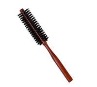 3.1cm/1.2 dia piccolo pennello rotondo per capelli sottili o corti cinghiale setole pennello rotondo con maniglia styling pennellos ricciolo per barba donna e uomo