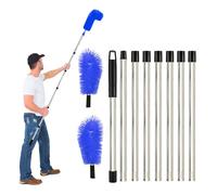 3.1m Bastone Telescopico Per Pulizia, Spazzole Per Pulire Le Grondaie Pulitore Grondaie Strumento Pulizia Grondaie Spazzola Telescopica Per Lavaggio Pulizia Grondaie Telescopico Togli Ragnatele