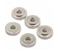 3-20 pezzi M3 M4 M5 M6 M8 M10 in acciaio zincato nero nichelato piccolo passo zigrinato sottile dado a pollice Istrumento dadi di serraggio manuale(Nickle zinc plated,M6 10pcs)