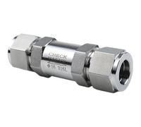 3-20mm 1/8"-1/2" Tube Compresion Union 304 316L Stainless Steel Non-return Check One Way Valve 430 915 3000 6000 PSI(3l8 Inch 9.53mm)