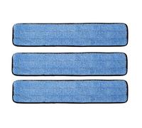 (3) 24 " Commerciale Microfibra Bagnato Rastrellamento Ricarica Pastiglie Da