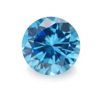 3,25-10 mm 5A Rotondo CZ Pietre sfuse Cubic Zirconia gemme sintetiche per anello ciondolo creazione di gioielli blu mare 5,0 mm 50 pezzi