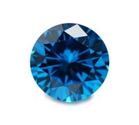 3,25-10 mm 5A Rotondo CZ Pietre sfuse Cubic Zirconia gemme sintetiche per anello ciondolo creazione di gioielli blu mare profondo 8,0 mm 10 pezzi