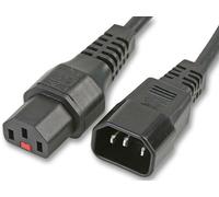 3.28FT 1M Bloccaggio IEC C14 Maschio A C13 Femmina Alimentazione Cavo, Nero Lock