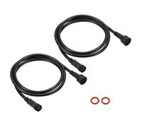 3.28Ft 3 Pin Prolunga Cavo Filo,2pz 18 AWG Impermeabile IP67 Connettore,Nero