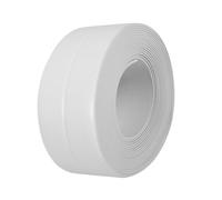 3.2m Muro Wall Angoli Sigillante Caulk Strip Autoadesiva Vasca Bagno e Parete Striscia di Tenuta Lavello Bordo del Lavandino Surround Impermeabile Decorativo Sealer (White 38mm x 3.2m)