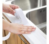 3,2m Striscia di Nastro Adesivo, Striscia di Mastice Impermeabile Autoadesivo per Bagno, Striscia di Tenuta per Lavello a Muro, Bordo del Lavabo, Cucina (22 Mm * 3,2 M - Bianco)