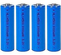 3.2V 14500 LiFePO4 1000mAh Batteria AA Batteria Ricaricabile Per Luci Solari (3.2V 1000mAh),4 PZ