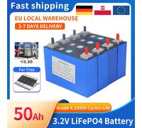 3.2v 50ah Lifepo4 Batteria ricaricabile 12v 24v 48v Litio Ferro Fosfato Grado A Cella per il sistema di accumulo di energia solare Tax Free 4PCS