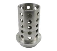 3 3/20.3cm x 15.2cm Acciaio Inox Perforata Flask Per Metallo Metallo Pressofuso