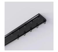 3,3-26 Piedi Tenda Congiunta Binari A Doppio Binario Montaggio A Soffitto,Sistemi Di Binari Per Tende Divisorie Per Ambienti Divisori Per Ambienti,Finestre Asta Di Collegamento(Nero,L 19ft/5.8m)