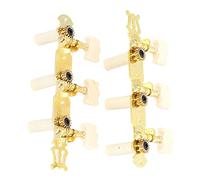 3+3 ACRILICO Gold Classico Stringing String Tuning Suncers, Accordatura Rapida e Accurata, Uso Duraturo, Impedisce lo Slittamento a Vite con Ingranaggi Interni, Compatibile con