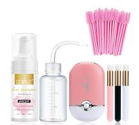 3,38 Oz Shampoo Extension Ciglia Shampoo Ciglia Extension Per Estensioni Ciglia, Mini Ventilatore Usb Ricaricabile Elettrico Portatile Aria Condizionata Lash Shampoo Ciglia Kit Ciglia Extension