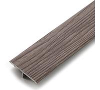 3.3cm Wide Floor Reducer Wood Vinyl Flat Edge Trim,T Molding Transition Strips for Laminate Flooring, Cuttable Metal Edge Trim(Length 130cm/51 in)