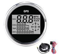 3 3in GPS Speedometer with Backlight Digital Gauge 0-999 MPH KM H Knots 12V 24V IP67 Waterproof Dustproof for Car Boat Yacht Motorcycle Vehicle Stainless Steel ABS Construction