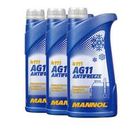 3 (3x1) Litri MANNOL Antigelo AG11 Concentrato Blu