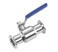 3/4" & 1.5" Tri Clamp Ball Valve, 304/316L Stainless Steel, OD12.7-38mm, TC25.4/50.5mm for Homebrew, Dairy & Sanitary Systems(OD38x TC50.5mm,SUS 316L)