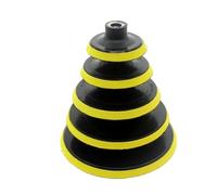 3/4/5/6/7 pollici M10 M14 Platorello Supporto for levigatura Disco Gancio e anello Lucidatura Piastra di supporto Asta di trapano for Lucidatore Strumento di macinazione(3inch M10,Set x1)
