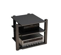 3 4 5 Livelli Mobile Componenti Stereo Mobile Hifi Audio Video Rack AV Tower Media Stand Per Studio Di Registrazione Di Soggiorno Di Gioco Domestico(Black,70 * 55 * 65cm/27 * 21 * 25in)