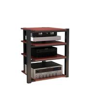 3 4 5 Livelli Mobile Componenti Stereo Mobile Hifi Audio Video Rack AV Tower Media Stand Per Studio Di Registrazione Di Soggiorno Di Gioco Domestico(Teak color,70 * 55 * 90cm/27 * 21 * 35in)