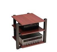 3 4 5 Livelli Mobile Componenti Stereo Mobile Hifi Audio Video Rack AV Tower Media Stand Per Studio Di Registrazione Di Soggiorno Di Gioco Domestico(Teak color,70 * 55 * 65cm/27 * 21 * 25in)