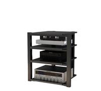 3 4 5 Livelli Mobile Componenti Stereo Mobile Hifi Audio Video Rack AV Tower Media Stand Per Studio Di Registrazione Di Soggiorno Di Gioco Domestico(Black,70 * 55 * 90cm/27 * 21 * 35in)