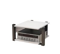 3 4 5 Livelli Mobile Componenti Stereo Mobile Hifi Audio Video Rack AV Tower Media Stand Per Studio Di Registrazione Di Soggiorno Di Gioco Domestico(White,70 * 55 * 40cm/27 * 21 * 15in)