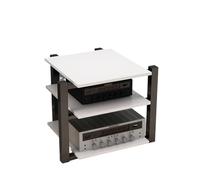 3 4 5 Livelli Mobile Componenti Stereo Mobile Hifi Audio Video Rack AV Tower Media Stand Per Studio Di Registrazione Di Soggiorno Di Gioco Domestico(White,70 * 55 * 65cm/27 * 21 * 25in)